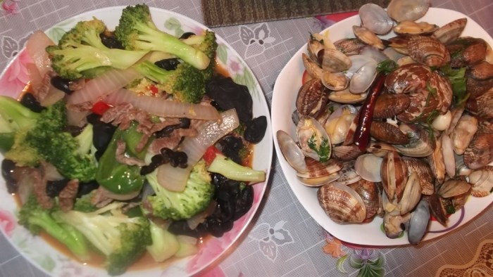 【【快乐厨艺】晚餐之海鲜、蔬菜和汤】_美食