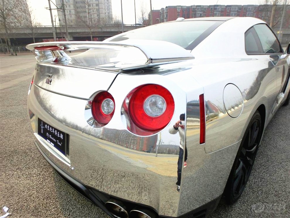 【镀铬版 日产gt-r 北京车友改装作业!】_天籁社区图片集锦_汽车论坛-