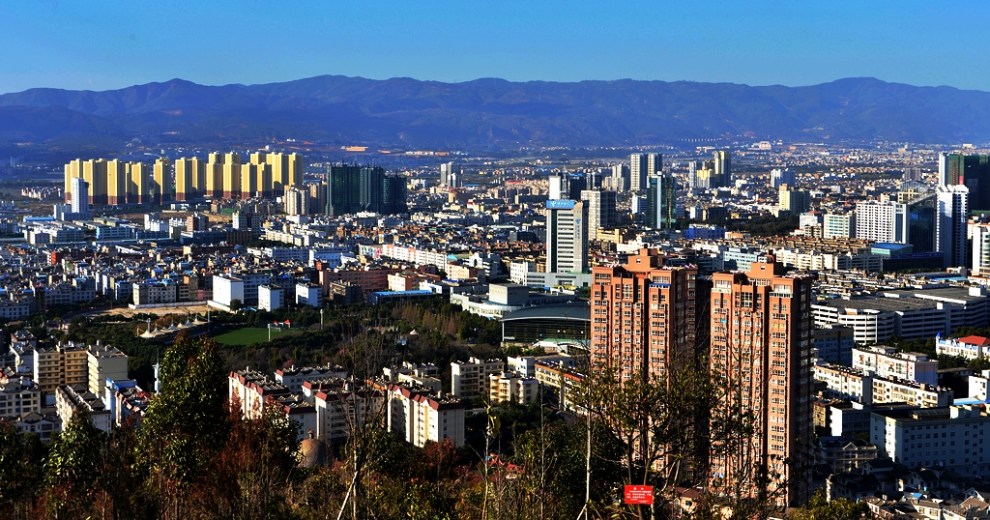 大美玉溪~~城区一角!