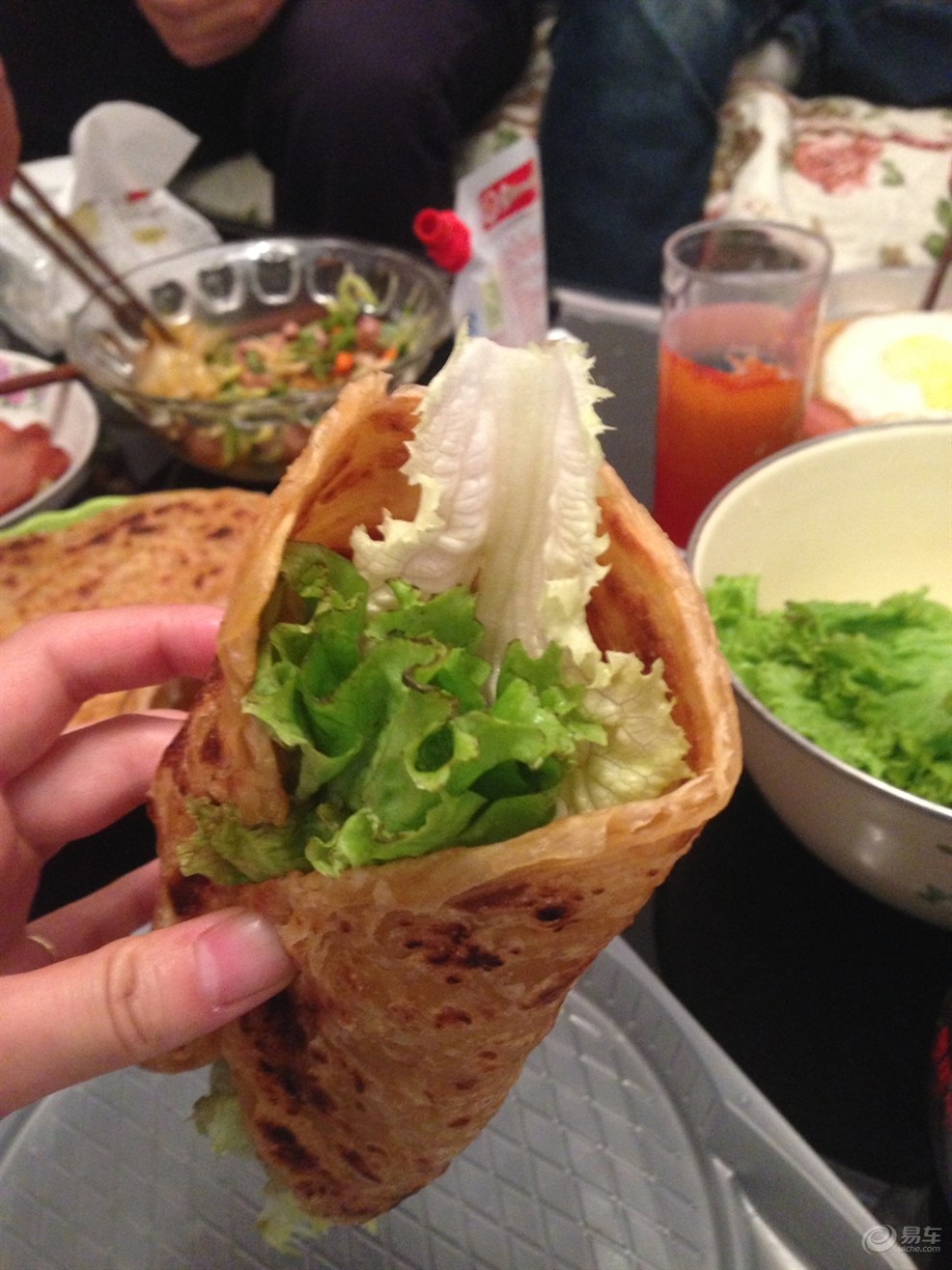 【原创首发】半diy手抓饼夹火腿