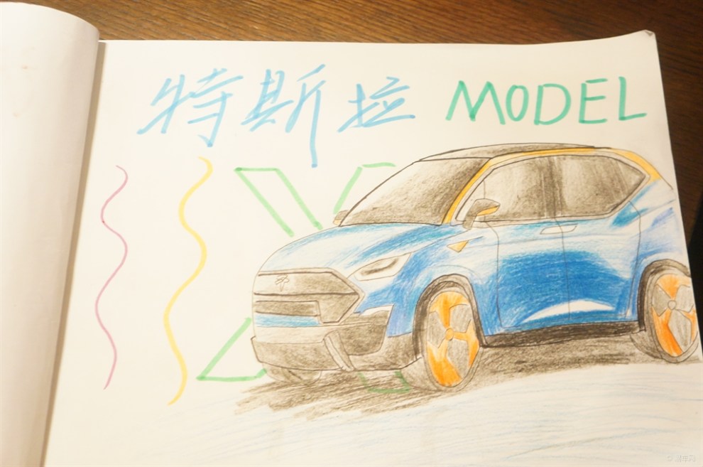 【我画新能源汽车】--特斯拉model x
