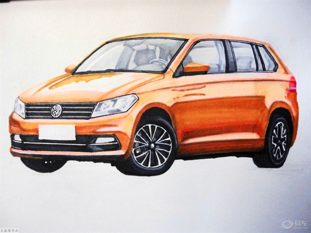 【wjl画汽车】最爱桑塔纳之浩纳