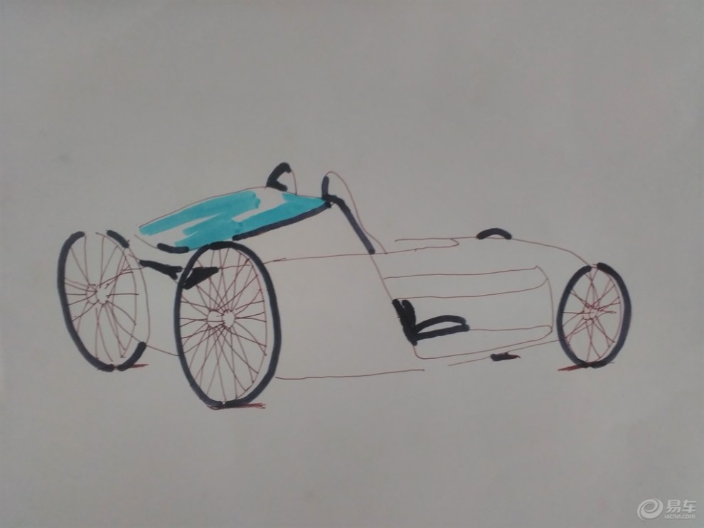 【蔚来汽车】彩铅画蔚来汽车