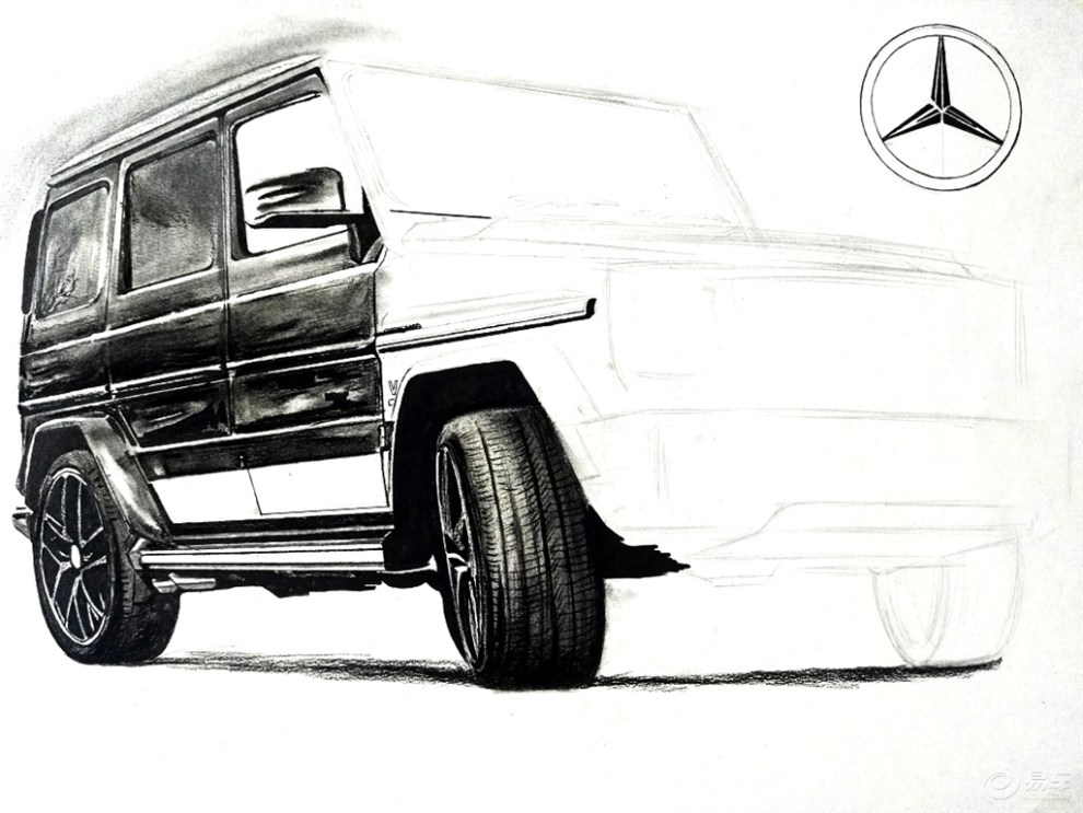 【小目标,手绘 】男人的情人 大方盒子g63 amg