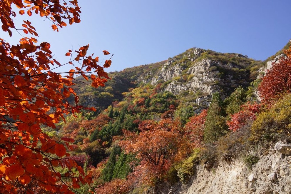 紅色的太原崛圍山